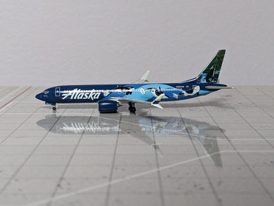 1:400 AEROCLASSICS ALASKA B737 MAX ORCAS N932AK