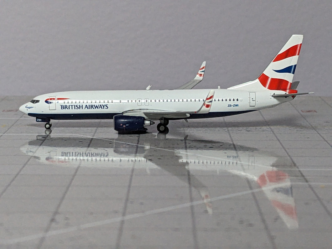 1:400 GEMINI BRITISH AIRWAYS B737-800 ZS-ZWI