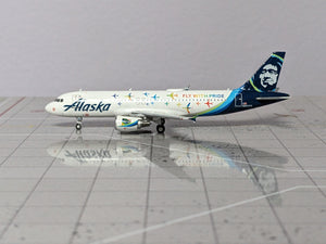 1:400 NG ALASKA A320 N854VA "FLY WITH PRIDE"