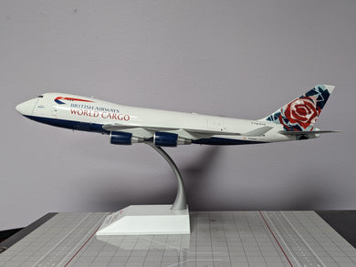 1:200 JC BRITISH AIRWAYS WORLD CARGO B747-400 N495MC interactive