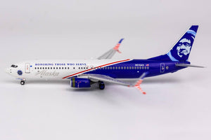 1:400 NG Alaska Airlines 737-800/w N570AS (with "Honoring Those Who Serve" title; with scimitar winglets)