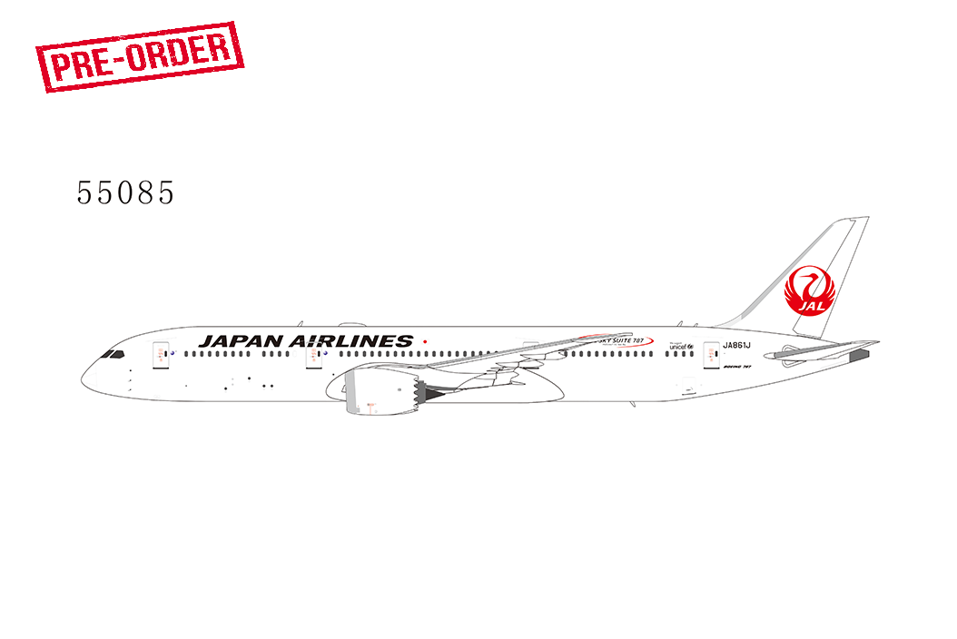 1:400 NG JAL B787-9 Dreamliner JA861J 