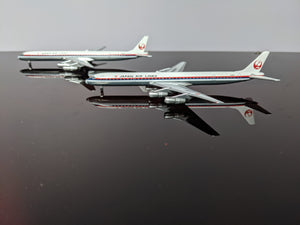 1:400 AEROCLASSICS JAL DC-8-61 2 PACK JA8061 JA8048